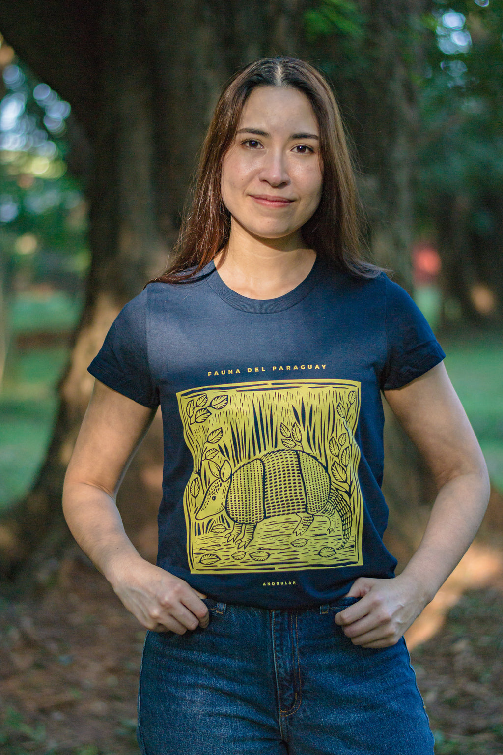 Remera Guara Azul Armadillo Femenina