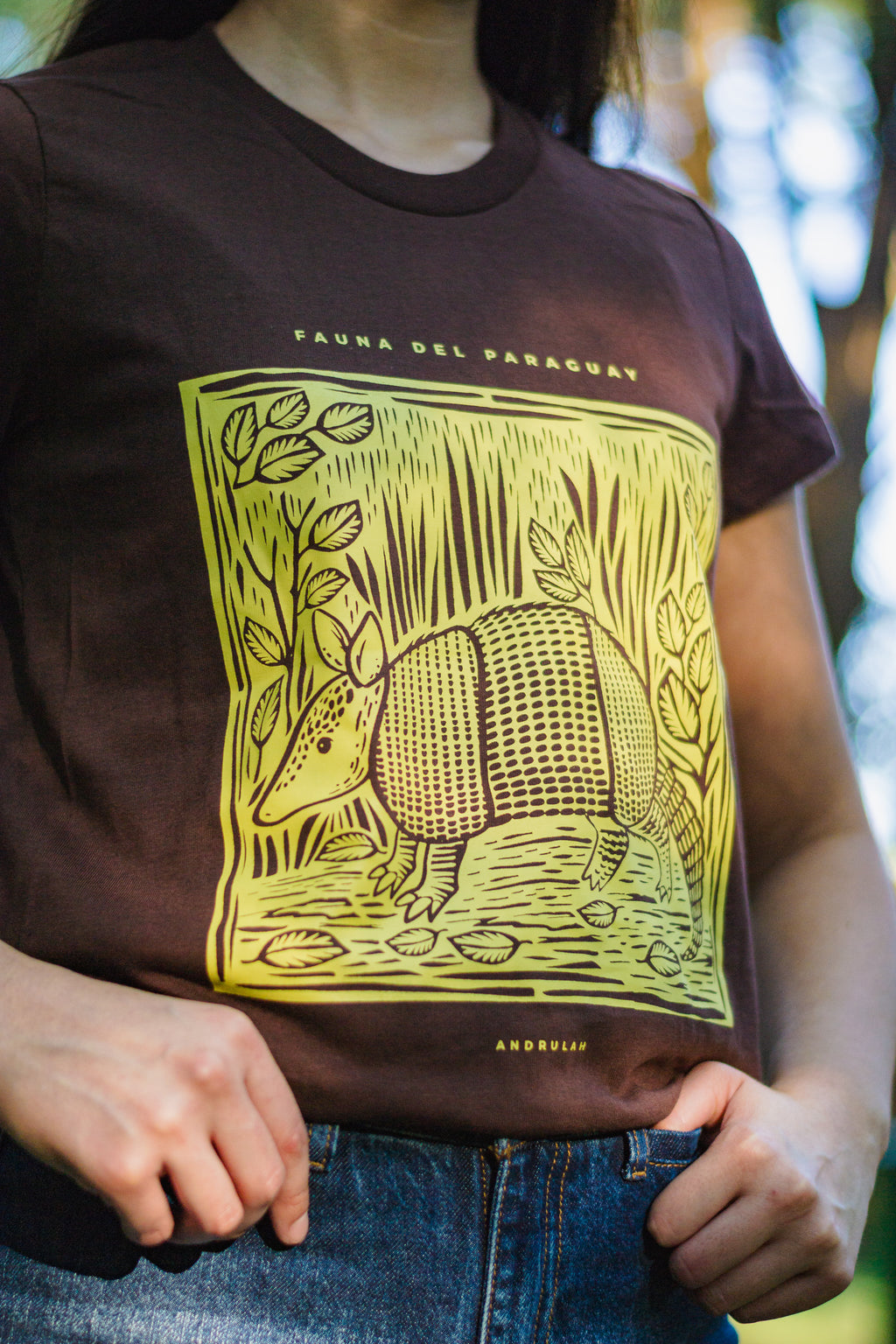 Remera Guara Marrón Armadillo Femenina 2