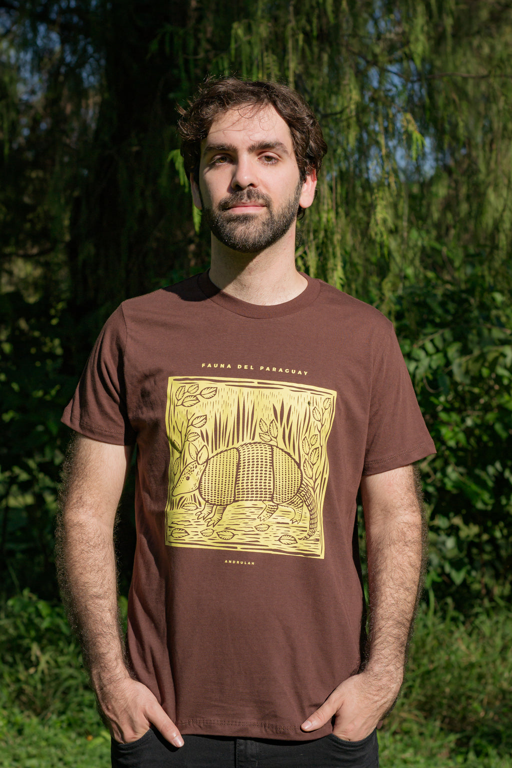 Remera Guara Marrón Armadillo Masculina 