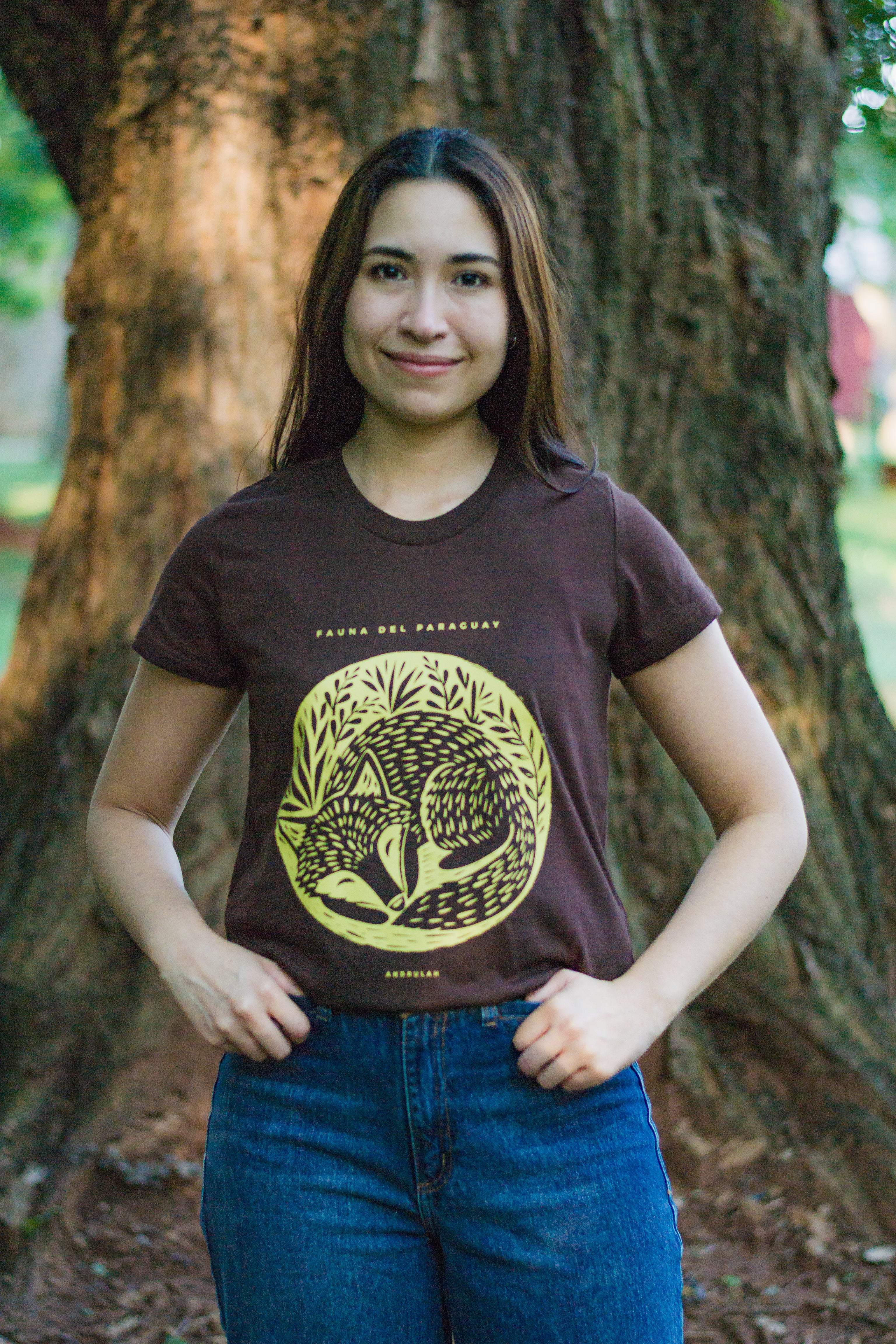 Remera Guara Marron Aguarai Femenina