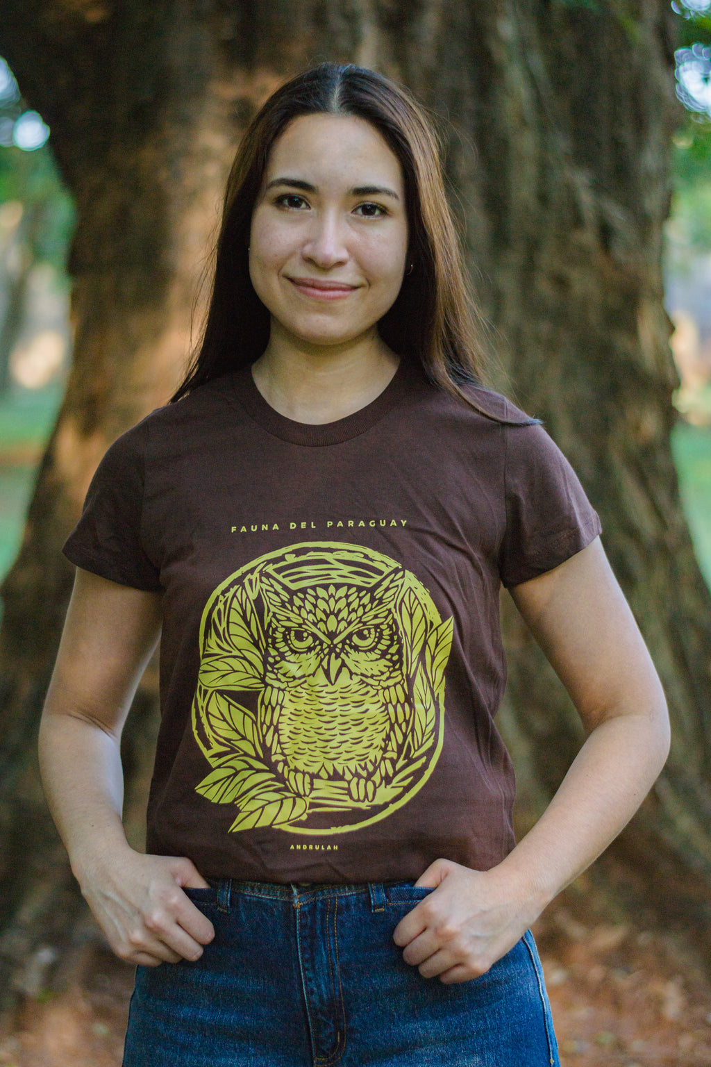 Remera Guara Marron Nakurutu Femenina