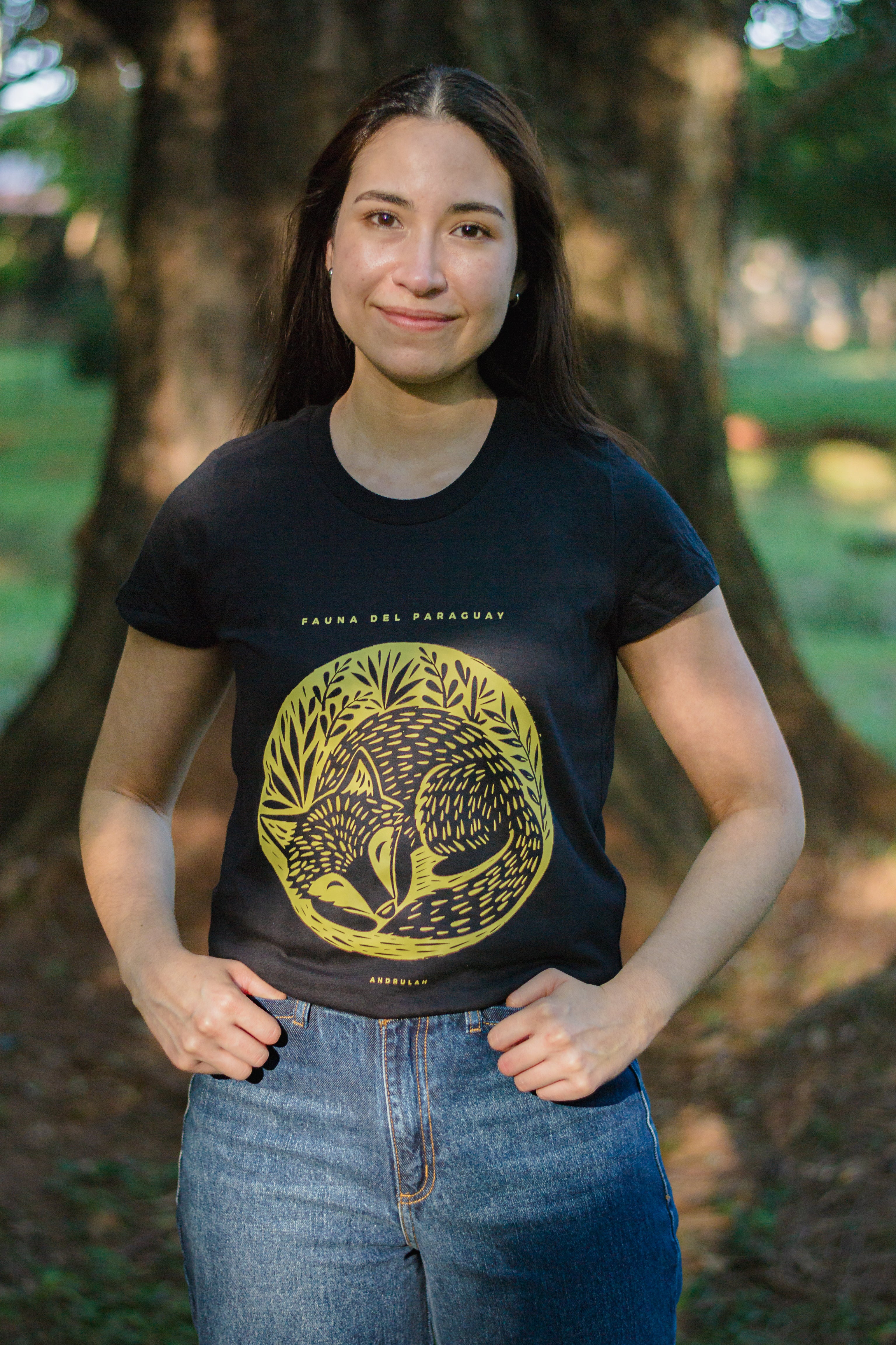 Remera Guara Negra Aguarai Femenina
