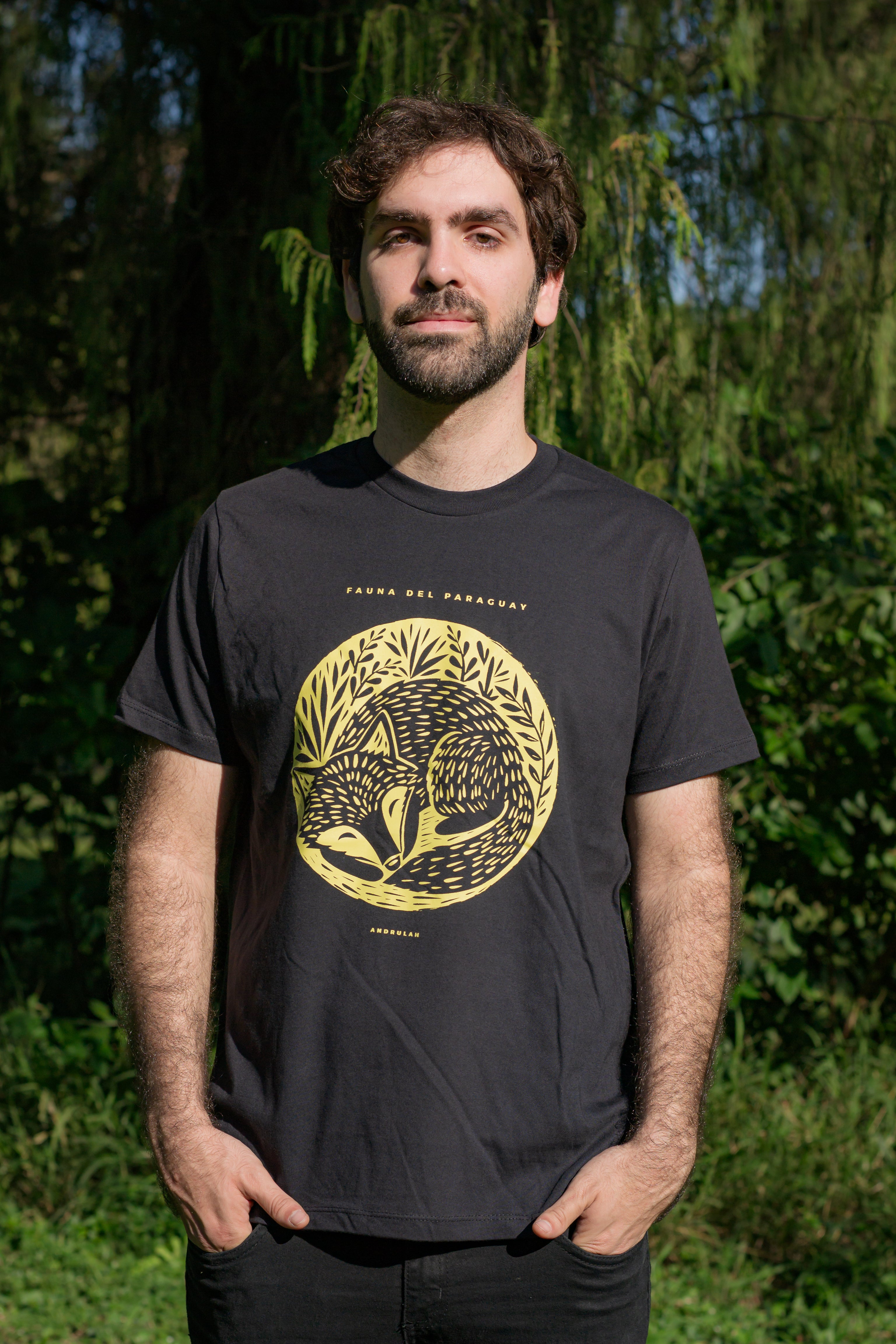 Remera Guara Negra Aguarai Masculina 