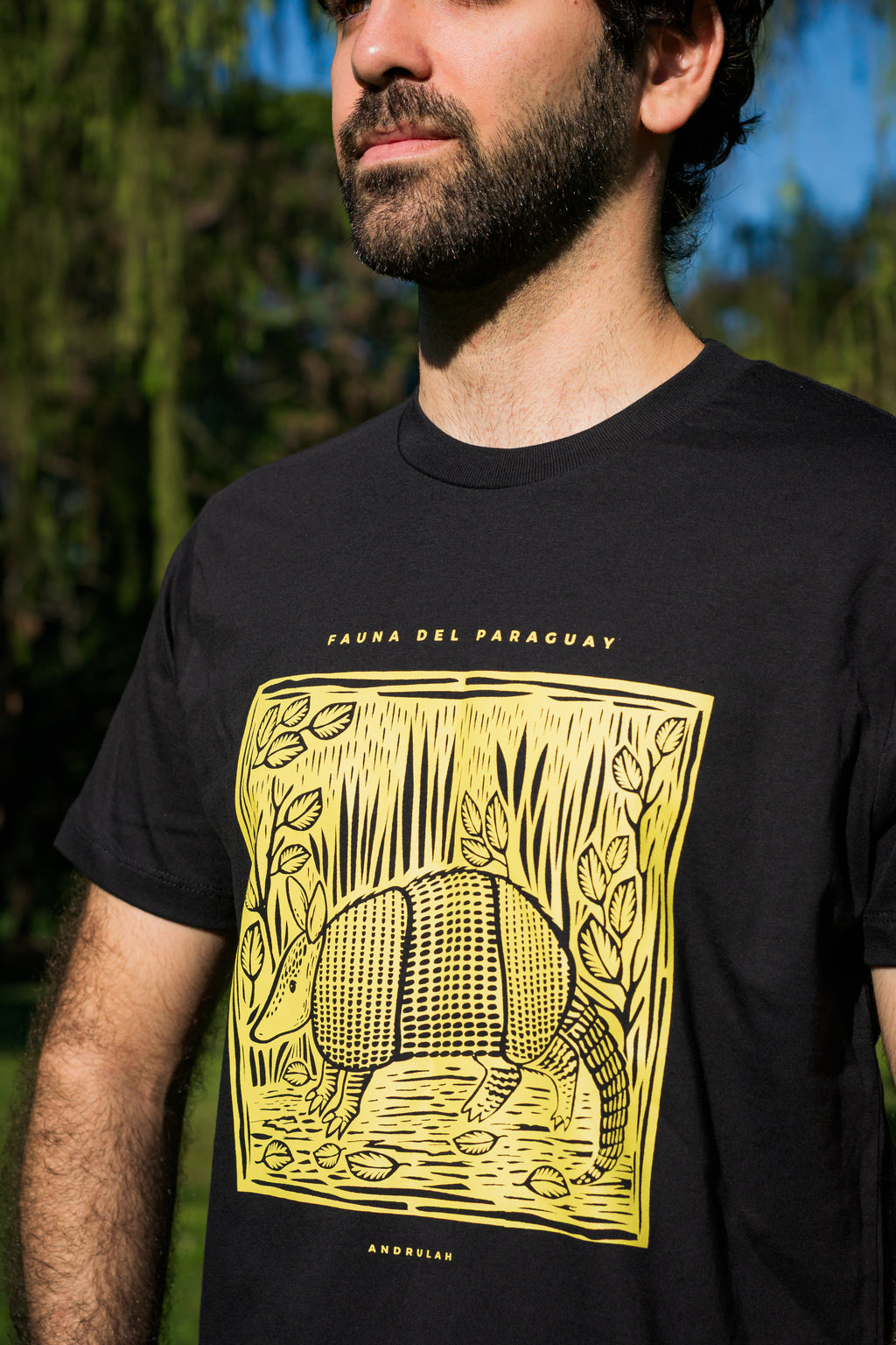 Remera Guara Negra Armadillo Masculina 2