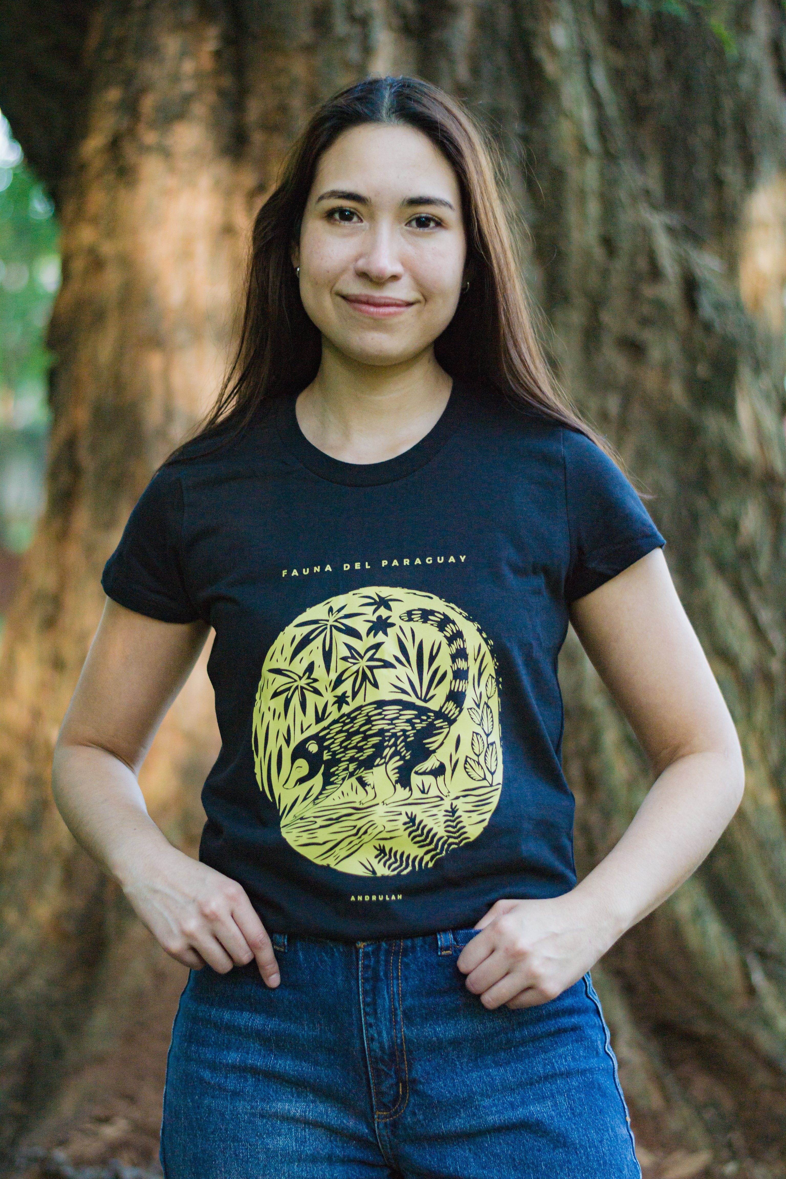 Remera Guara Negra Coati Femenina