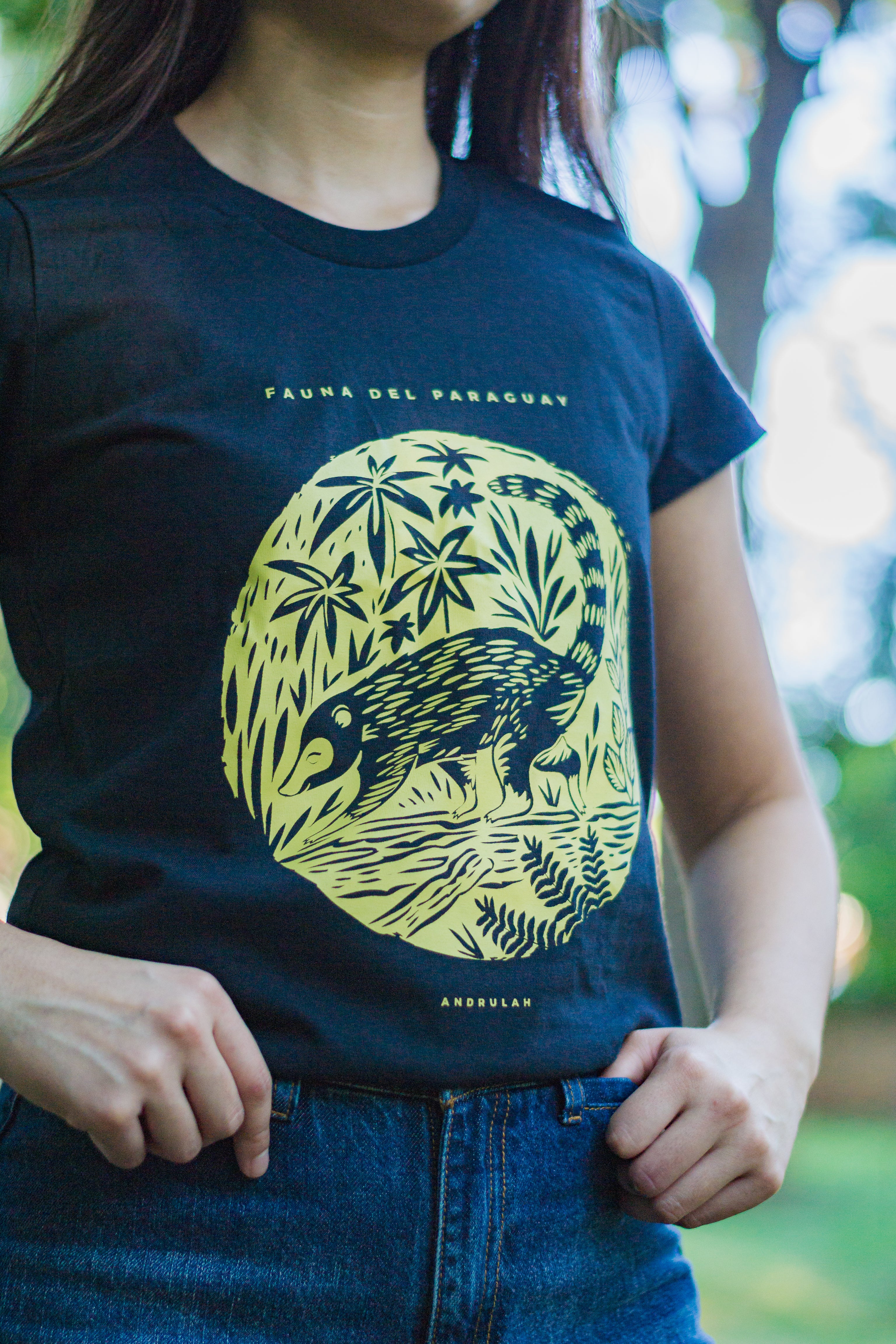 Remera Guara Negra Coati Femenina 2