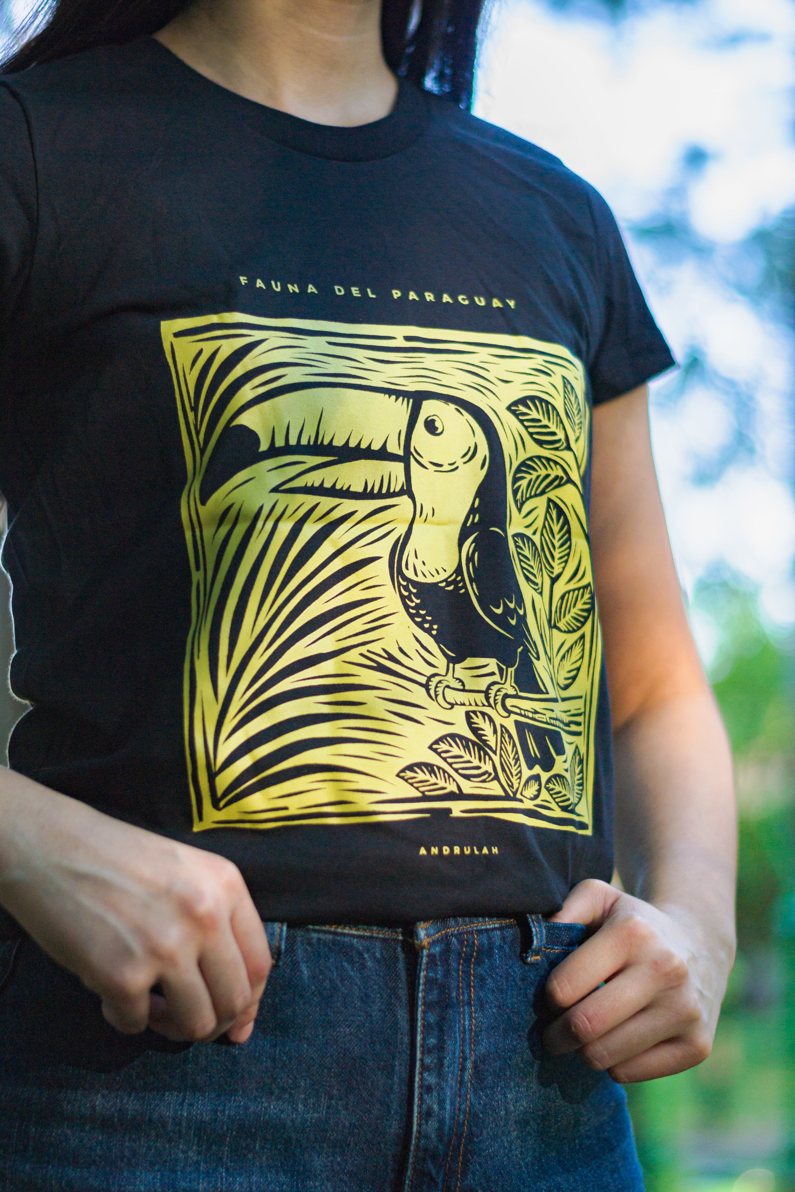 Remera Guara Negra Tucan  Femenina 3