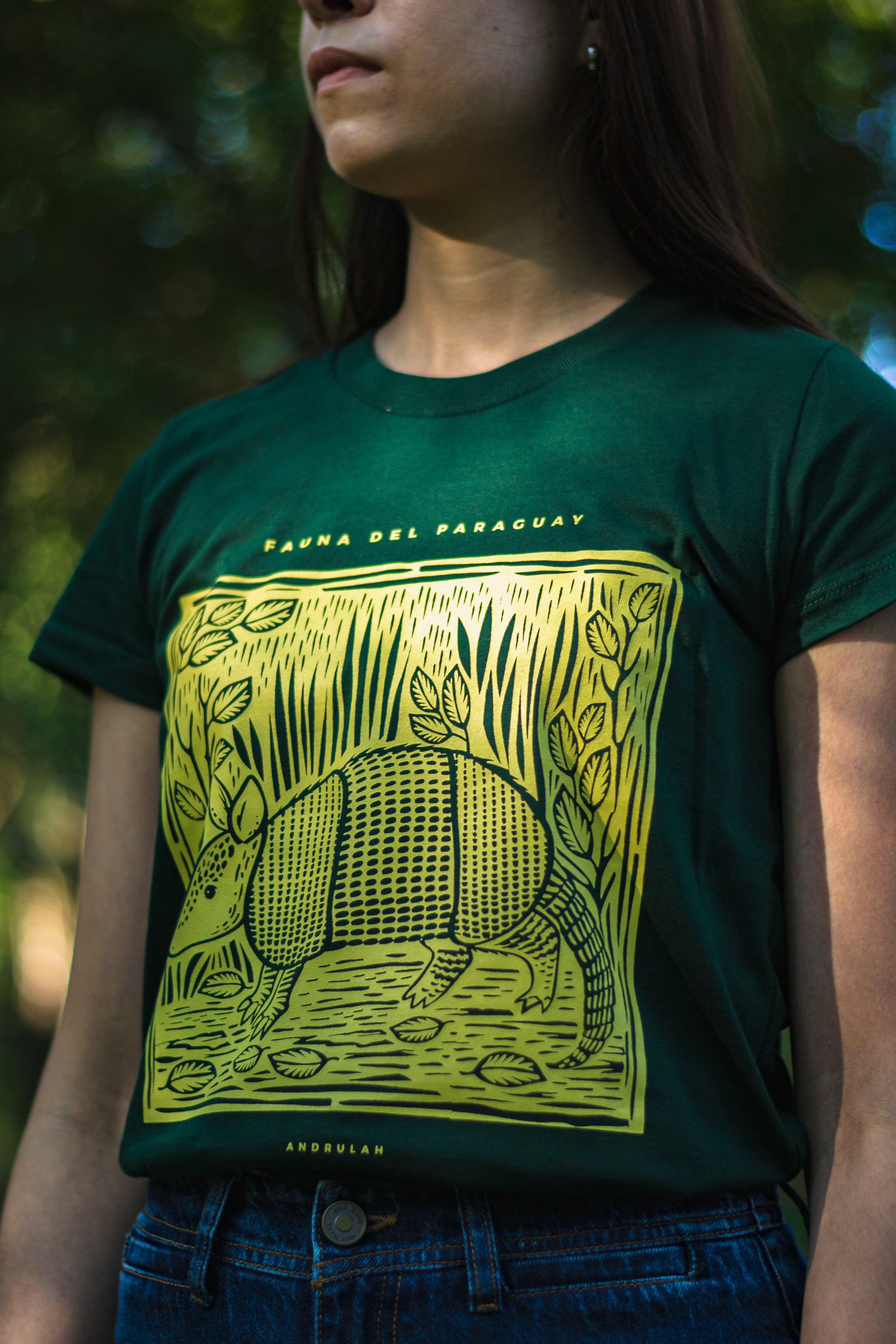 Remera Guara Verde Armadillo Femenina 2
