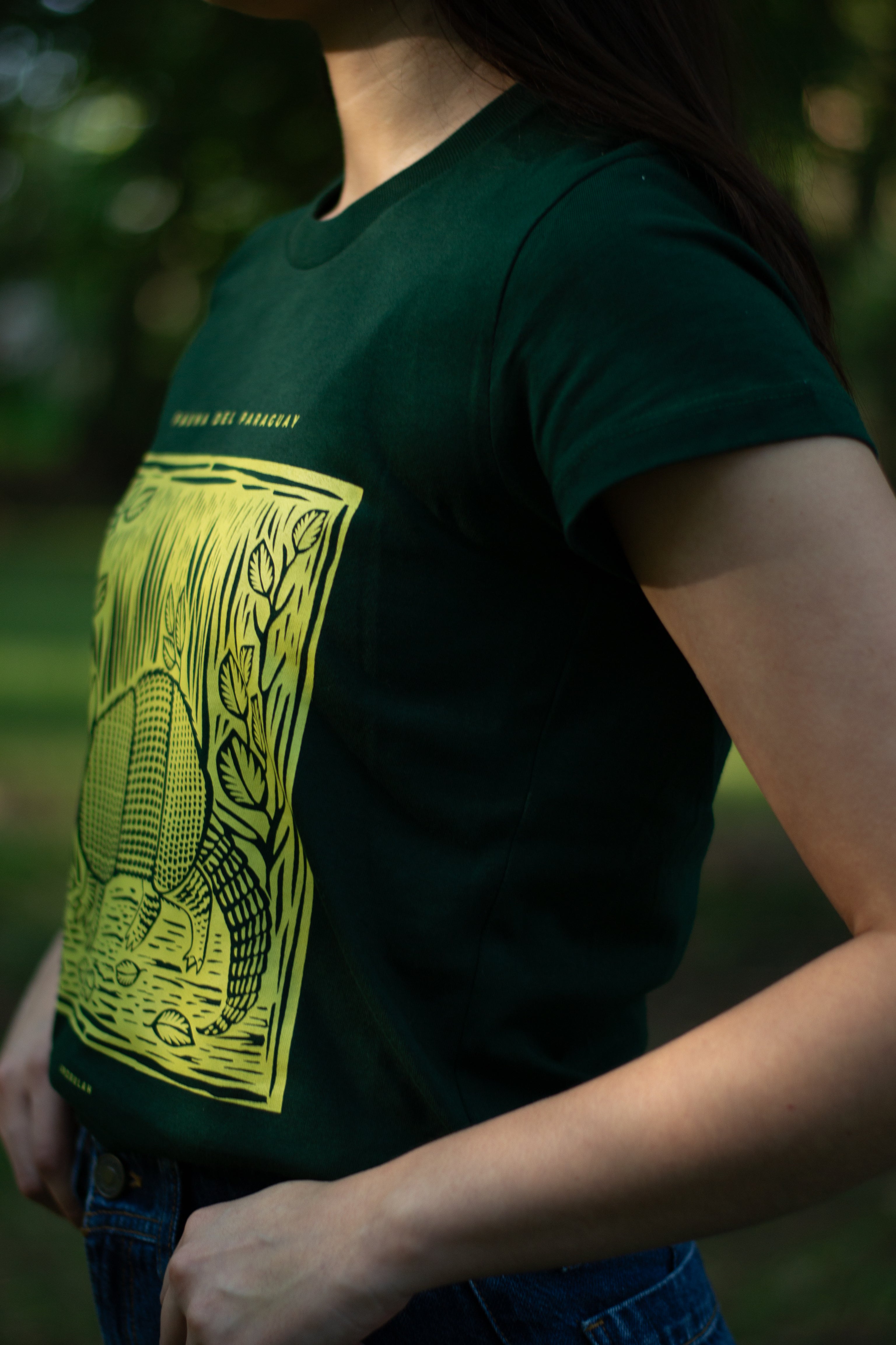 Remera Guara Verde Armadillo Femenina 3