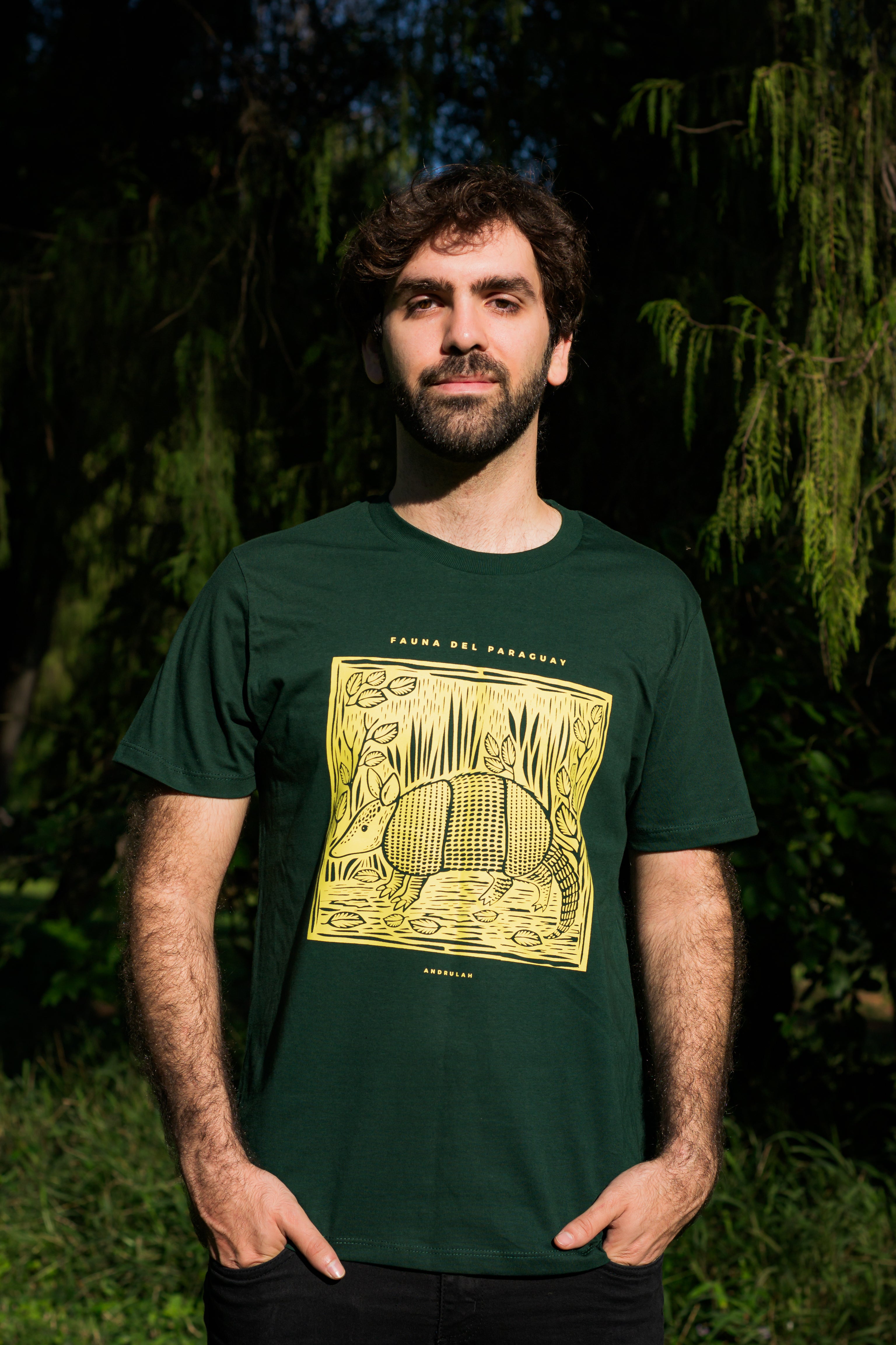 Remera Guara Verde Armadillo Masculina