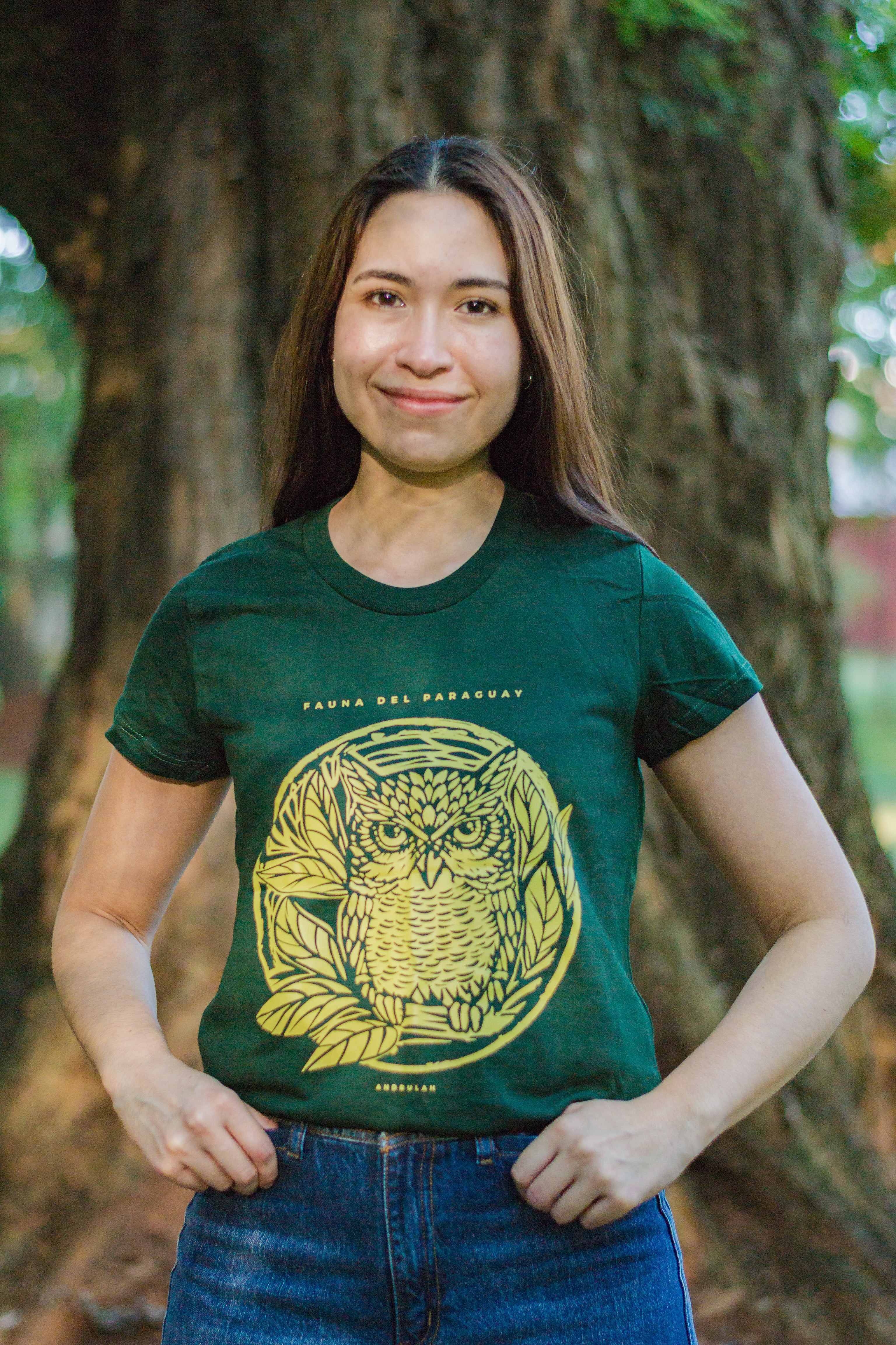Remera Guara Verde Nakurutu Femenina