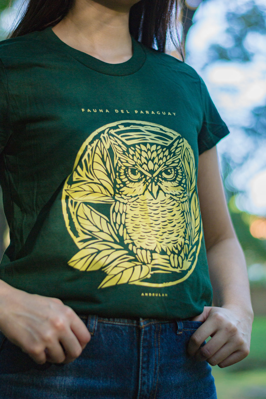 Remera Guara Verde Nakurutu Femenina 2